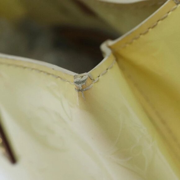 LOUIS VUITTON Monogram Vernis Reade PM Hand Bag Perle - Picture 11 of 16